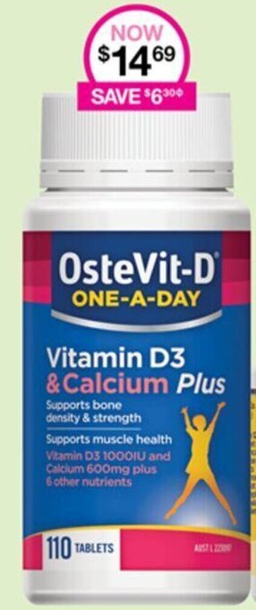 Priceline OsteVit-D ONE-A-DAY Vitamin D3 & Calcium Plus offer