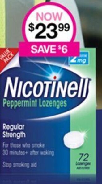 Priceline Nicotinell Peppermint Lozenges offer