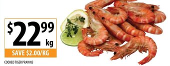 Supabarn COOKED TIGER PRAWNS offer