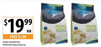 Supabarn GLOBAL SEAFOODS RAW PRAWN MEAT 500g offer
