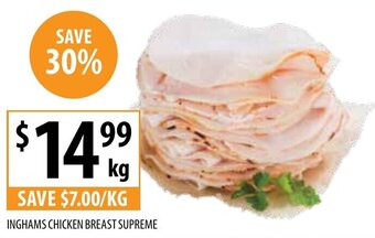 Supabarn INGHAMS CHICKEN BREAST SUPREME offer