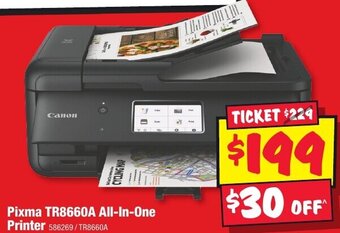 JB Hi-Fi Pixma TR8660A All-In-One Printer offer