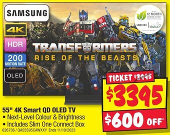 55" 4K Smart QD OLED TV