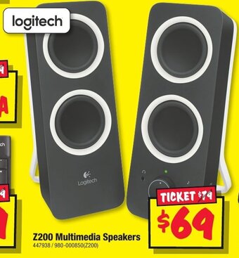 JB Hi-Fi Z200 Multimedia Speakers offer