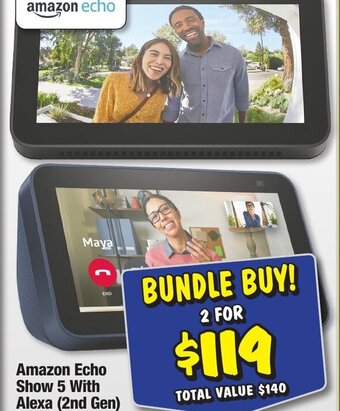 JB Hi-Fi Amazon Echo Show 5 With Alexa (2nd Gen) offer