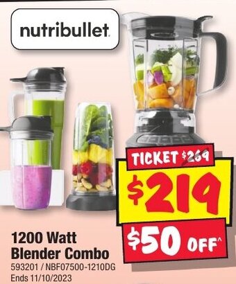 JB Hi-Fi 1200 Watt Blender Combo offer