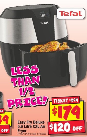 JB Hi-Fi Easy Fry Deluxe 5.6 Litre XXL Air Fryer offer