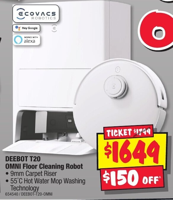 DEEBOT T20 OMNI Floor Cleaning Robot offer at JB HiFi