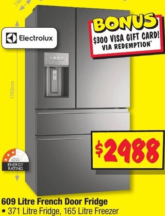 JB Hi-Fi 609 Litre French Door Fridge offer