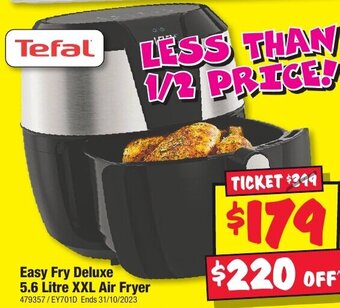 JB Hi-Fi Easy Fry Deluxe 5.6 Litre XXL Air Fryer offer