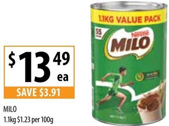 Supabarn MILO 1.1kg offer