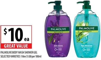 Supabarn PALMOLIVE BODY WASH SHOWER GEL SELECTED VARIETIES 1 litre offer