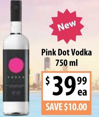 Supabarn Pink Dot Vodka 750 ml offer