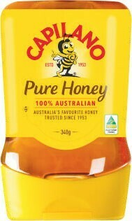 Coles Capilano 100% Australian Pure Honey Upside Down Squeeze 340g offer