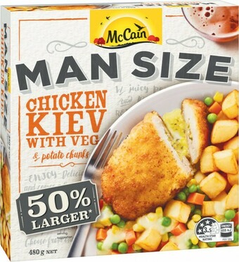 McCain Man Size Meal 480g-500g
