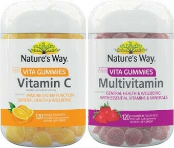 Coles Nature’s Way Adult Vita Gummies Multivitamin or Vitamin C Pastilles 120 Pack^ offer