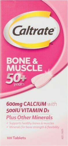 Coles Caltrate Bone & Muscle 50+ Tablets 100 Pack offer