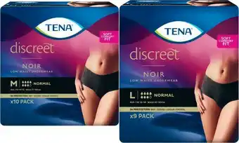 Coles Tena Discreet Women’s Low Pants Noir 9 Pack-10 Pack offer