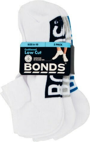 Coles Bonds Mens Logo Low Cut Socks 3 Pack offer