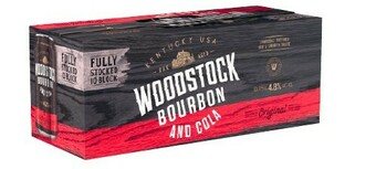 Coles Woodstock Bourbon & Cola 4.8% Cans 10x375mL offer