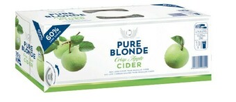 Pure Blonde Cider Cans 10x375mL
