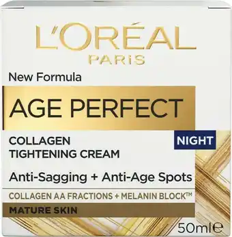Coles L’Oréal Paris Age Perfect Night Cream 50mL offer