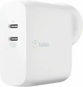 The Good Guys Belkin 68W Dual USB-C PD Wall Charger offer