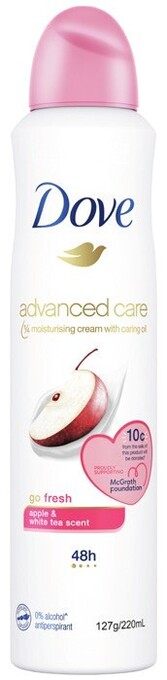 IGA Dove antiperspirant spray 220ml selected varieties offer