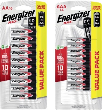 IGA Energizer max aa 16 pack or aaa 14 pack batteries offer