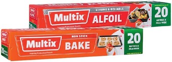 IGA Multix alfoil 30cm×20m or non stick bake 20m×30cm offer