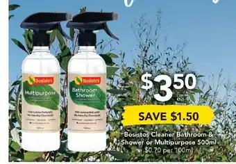 Drakes Bosistos Cleaner Bathroom & Shower or Multipurpose 500ml offer