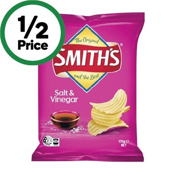 Smiths crinkle cut chips 150-170g
