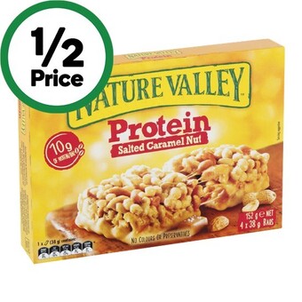 Woolworths Nature valley protein bars 152-160g pk 4 offer