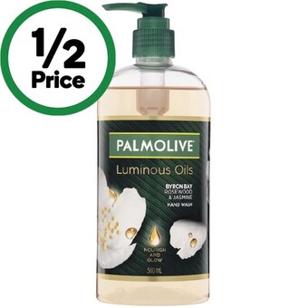 Woolworths Palmolive luminous oils liquid hand wash 500ml offer
