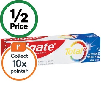 Woolworths Colgate total advanced toothpaste 200g offer