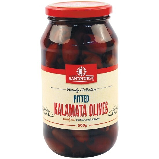 Sandhurst pitted kalamata olives 500g offer at Woolworths