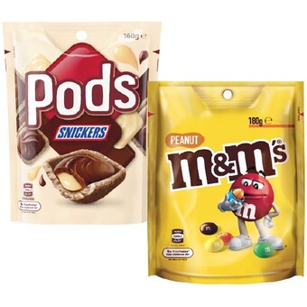 Woolworths Mars maltesers, m&ms or pods 130-180g offer
