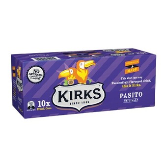 Woolworths Kirks soft drinks 10 x 375ml offer