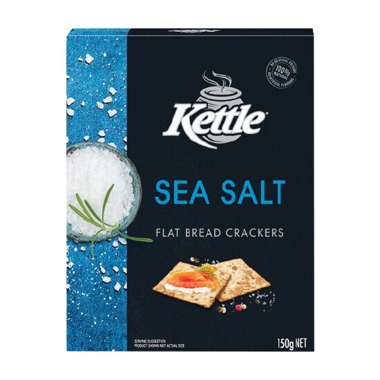 Kettle flat bread crackers 150g or kettle sourdough flat bread crackers