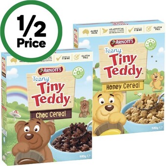 Woolworths Arnott’s teeny tiny teddy cereal 580g offer
