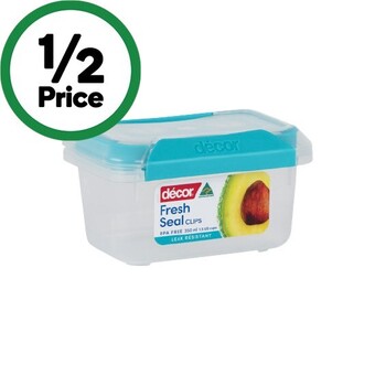 Woolworths Decor fresh seal clips oblong 350ml offer