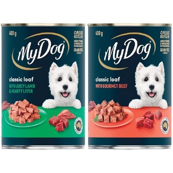 Woolworths My dog wet dog food 400g offer
