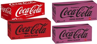 Coles Coca-cola, sprite or fanta soft drink 10x375ml offer