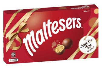 Coles Maltesers chocolate gift box 400g offer
