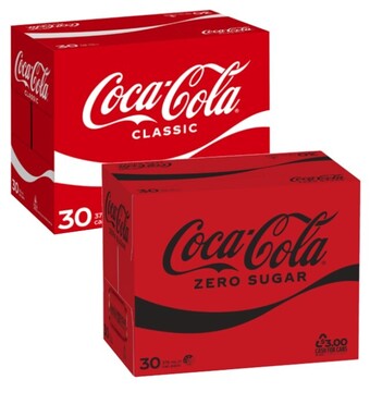 Coles Coca-cola soft drink 30x375ml offer