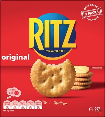 Coles Ritz crackers 227g offer