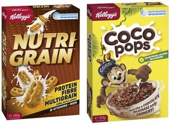 Coles Kellogg's nutri grain 290g or coco pops 375g offer