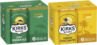 Coles Kirks mixers 6x250ml offer