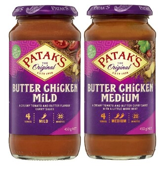 Coles Pataks simmer sauce 450g offer