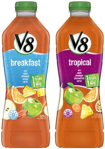 Coles V8 juice 1.25 litre offer
